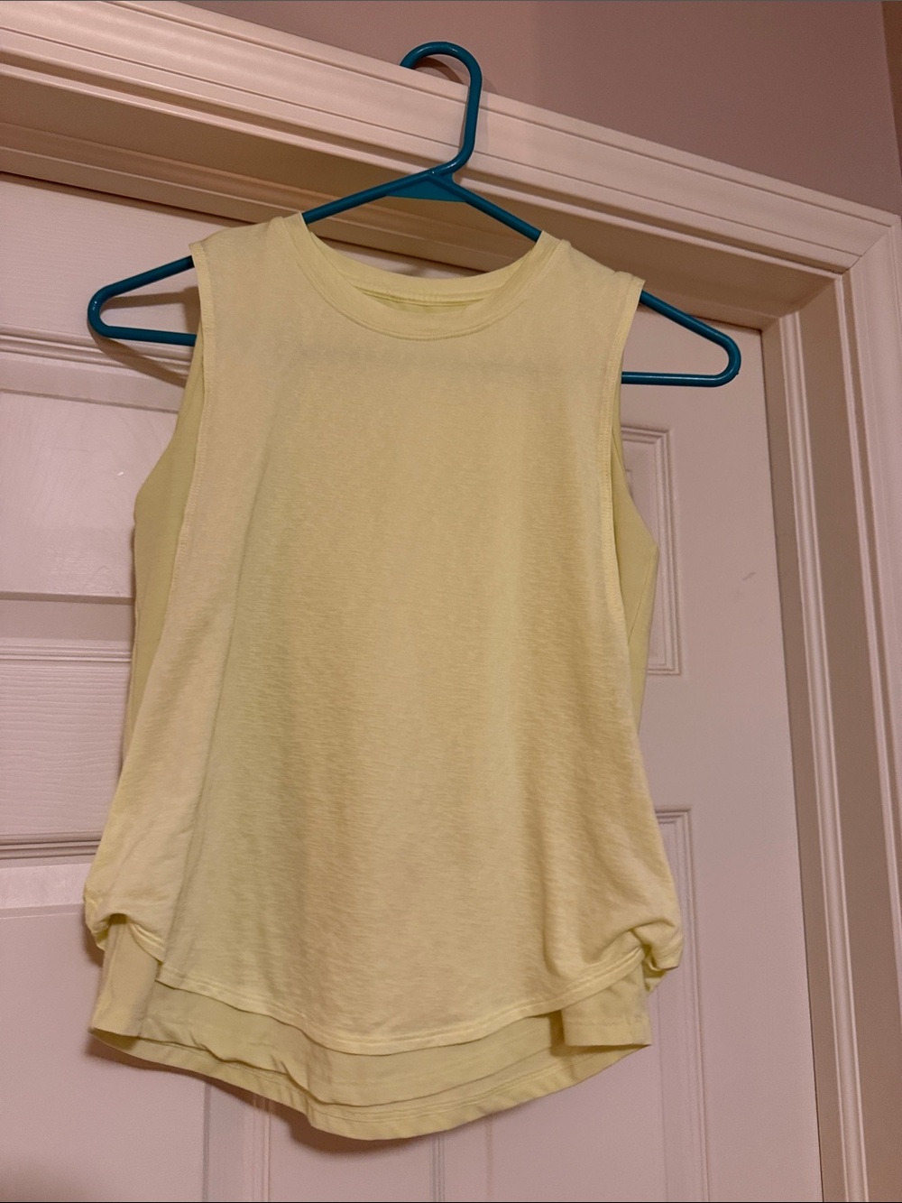 Athleta Light Yellow Girls' Layered Tank Top